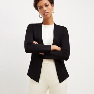 M. M. LaFleur The Woolf Jardigan Black Open Front Cardigan, Size M